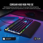 Corsair - K60 RGB Pro SE Mechanical Gaming Keyboard - Cherry Mechanical Keyswitches