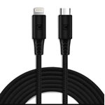 Caseco - Câble Tressé USB-C vers Lightning - 2M - Noir