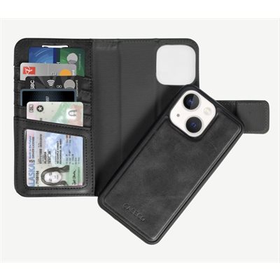 Caseco 5th Ave Case + Magnetic Wallet - iPhone 14- Black