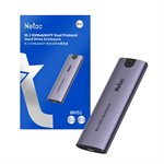 Netac - Boîtier Externe NVMe/SATA USB3.1 10Gbps - USB C vers C/USB C vers A