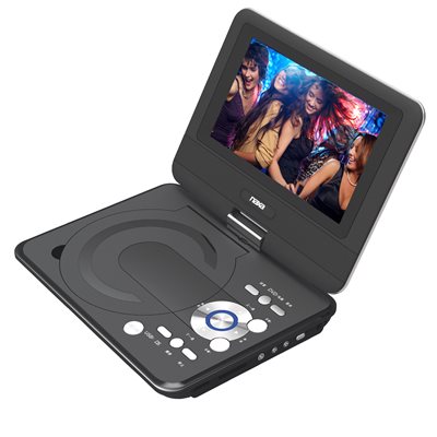 NAXA - 9'' TFT LCD Swivel Screen Portable DVD Player with USB/SD/MMC Inputs