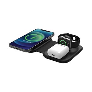 Emerge 3-in-1 Wireless Charging Valet for Phone, Watch, and Earbuds