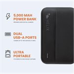 Emerge Helix Power Bank 5,000 mAh with Dual USB-A Ports