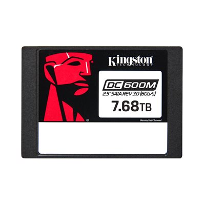 Kingston 7680G (8TB Class)  DC600M (Mixed-Use) 2.5” Enterprise SATA SSD