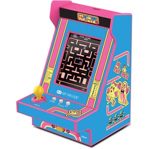 My Arcade NANO PLAYER PRO 4.8" Ms.PAC-MAN PORTABLE RETRO ARCADE  Pink & Blue