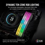 CORSAIR VENGEANCE RGB DDR5 64GB (2x32GB) DDR5 6000 (PC5-48000) CL30 1.4V AMD EXPO Memory - Grey