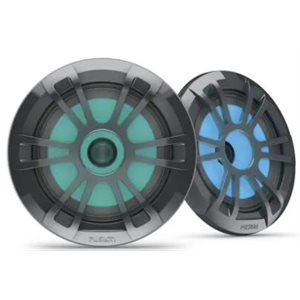 Garmin Fusion EL Series Marine Speakers, 6.5" 80-Watt Sports Grey (Pair) with RGB LED Lighting