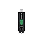 Clé Transcend USB 3.2 Gen 1 JetFlash 790C de 128 Go USB-C Rétractable - Noir