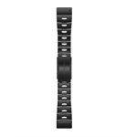 Garmin QuickFit 26 Watch Bands, Vented Titanium Bracelet with Carbon Gray DLC Coating