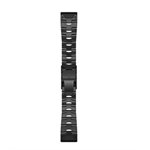 Garmin QuickFit 26 Watch Bands, Vented Titanium Bracelet with Carbon Gray DLC Coating