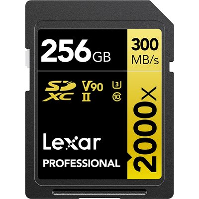 Lexar Professional 2000x 256GB SDXC UHS-II Memory Card