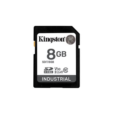 Kingston 8GB SDHC Industrial -40C to 85C C10 UHS-I U3 V30 A1 pSLC