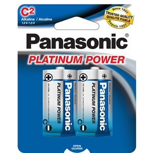 PANASONICPlatinumPowerCAlkalineBattery2Pack(LR14XP2B)