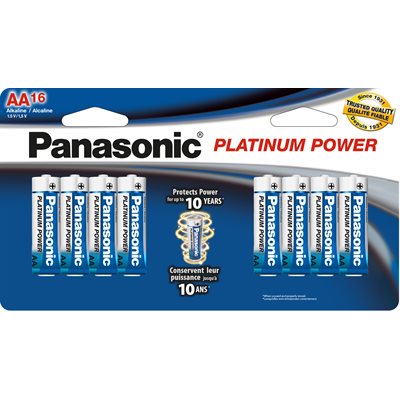 PanasonicAAPlatinumAlkalineBatteryLR6XE16BH(16pack)