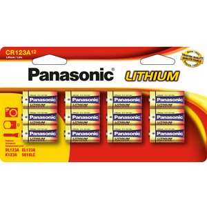 PanasonicCR123PA6BLithium3VCR123Non-rechargeableBattery-12Pack