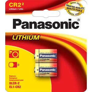 PanasonicCR2PA2B3-VoltCR2LithiumBatteries2pcstandardcard