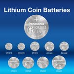 PANASONIC Pack of 2 CR2032 3 Volt Lithium Coin Cell Battery