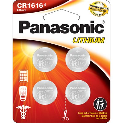 PanasonicCR16163.0VoltLithiumCoinCellBatteries-4Pack