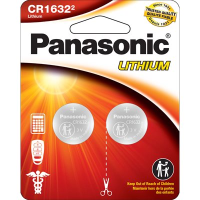 PanasonicCR16323.0VoltLithiumCoinCellBatteries-2Pack