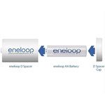 Panasonic BQ-BS1E4SA eneloop D Size-Battery Use With eneloop Ni-MH-Rechargeable AA-Battery Cells-Ada