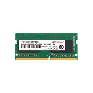 Transcend 8GB DDR4 3200 SO-DIMM 1Rx16 IND 1Gx16 CL22 1.2V