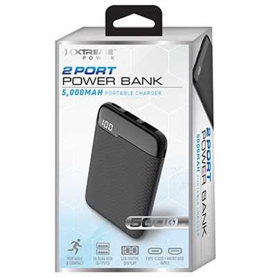 XTREME 5000mAh power bank w/ LED scrn