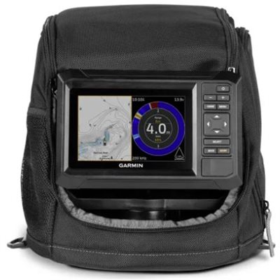 Garmin ECHOMAP Keyed 5" cv Ice Fishing Bundle,UHD2 55cv and Dual Beam-IF Transducer, Canada