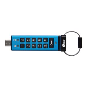 Kingston 8GB USB-C IronKey Keypad 200C, FIPS 140-3 Lvl 3 (Pending) AES-256