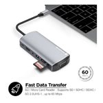 Rockstone - USB-C 11-in-1 Hub (3x USB-A/4K HDMI/RJ45/SD card/USB-C PD)