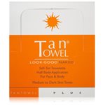 TAN TOWEL PLUS HALF BODY Self Tanning Towelettes 50 PACK HBPL50