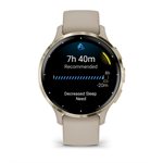 Garmin Venu 3S,  Soft Gold Stainless Steel Bezel with Dust Rose Case and Silicone Band