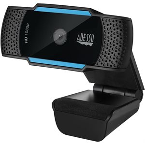 Adesso - Cybertrack H5 - Webcam USB HD 1080p à mise au point automatique avec double microphone intégré