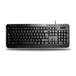 Adesso Bilingual French Canadian Print Multimedia Desktop Keyboard & Mouse Combo