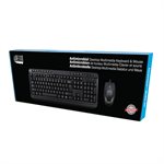 Adesso Bilingual French Canadian Print Multimedia Desktop Keyboard & Mouse Combo