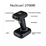 Adesso - NuScan 2700R - Scanner de codes-barres sans fil 2D avec support de chargement
