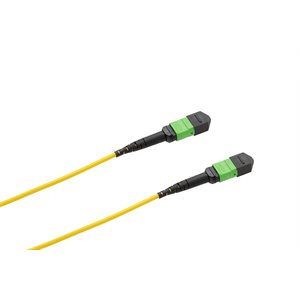 Optic.ca 3M Fiber Patch Cable OS2, Type B 12F, MTP/A-MTP/A US Conec, 2mm yellow Corning