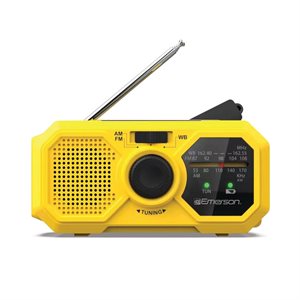 Emerson - ER-7050 Emergency AM/FM Radio with Weather Band and Power Bank