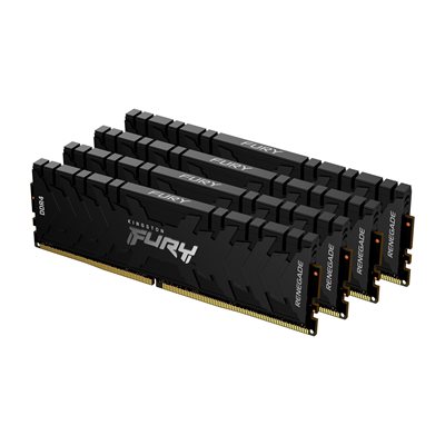 Kingston 128GB 3200MT/s DDR4 CL16 DIMM (Kit of 4) FURY Renegade Black