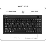 Adesso Mini clavier sans-fil avec trackball (RF 2,4 GHz)