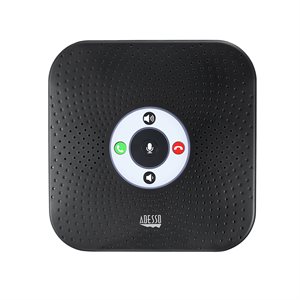 Adesso Haut-parleur Bluetooth/filaire de conférence téléphonique 360° avec microphone et hubs USB 3.0