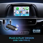 myGEKOgear Adaptateur sans-fil pour Apple CarPlay