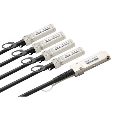 Optic.ca 100GBASE-QSFP28 TO 4X25G SFP+ ACTIVE OPTICAL CABLE, 3 METER , 100% FORTINET COMPATIBLE