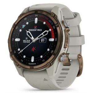 Garmin Descent Mk3i – 43 mm, Bronze PVD Titanium with French Gray Silicone Band