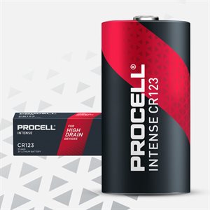 Procell - Pile lithium High Power Procell Intense CR123, 3 V (Ens. de 12)