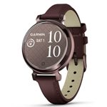 Garmin Lily 2 Classic, Dark Bronze with Mulberry Leather Band