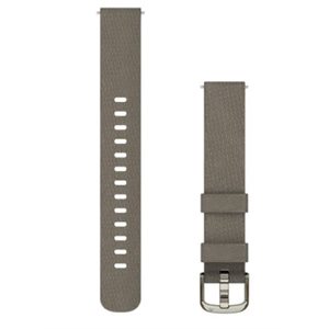 Garmin Lily 2 Bands (14 mm), Coffee Fabric with Cream Gold Hardware