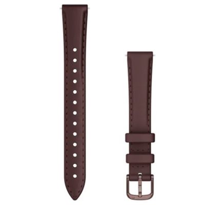 Garmin Lily 2 Bands (14 mm), Mulberry Leather with Dark Bronze Hardware