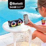 iHome iBT915B Rechargeable Bluetooth Speaker with Light Effects