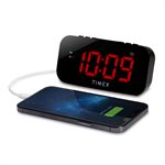 TIMEX T1120B Alarm Clock with USB Charging