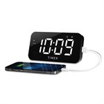 TIMEX T1320B Jumbo Display Dual Alarm Clock with USB Charging Black Eng.PKG